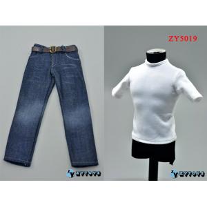 ���ֻ���ZYTOYS 1/6������װ ��ɫ����T��+ţ�п� (ZY5019)