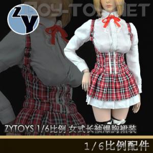 ֻZYTOYS 1/6 Ůʽ䱬ȹװ (ZY5021)